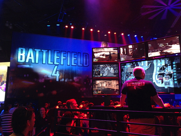 The Spectator Mode and live stream HQ in the Battlefield 4 booth