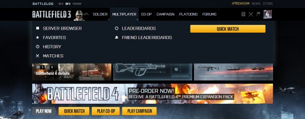 Battlelog update May 14.